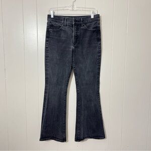 Express Women's Jeans Flared  Mid Rise Black Size 6s